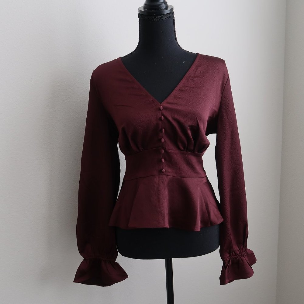 Burgundy Blouse